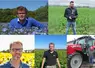 Quentin Pointereau, agriculteur dans le Cher ; Rémi Besnault, gérant d'une ETA dans la Vienne ; Olivier Michel, spécialiste nutrition des plantes au service agronomie de la coopérative Eureden ; Jérôme Noirez, agriculteur en Moselle ; Bernard Cochon, agriculteur dans la Marne.  