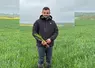 <em class="placeholder">Antoine Prévost, exploitant agricole à Foucherolles, dans son champ de blé au printemps 2025.</em>