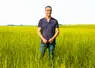 <em class="placeholder">Simon Berland, agriculteur bio en Vendée, dans une parcelle de petit épeautre.</em>