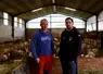 <em class="placeholder">Hervé Damestoy à gauche et Denis Damestoy à droite éleveurs de brebis à Mendionde (64), dans leur bergerie</em>