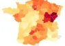 Carte d'évolution des rendements en maïs grain pour 2026
