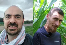 <em class="placeholder">Benjamin Foltier et Sébastien Friso, animateurs techniques au service Innovations &amp; transitions agronomiques chez Axéréal.</em>