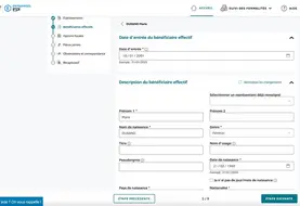 <em class="placeholder">Capture d&#039;écran de la télédéclaration des bénéficiaires effectifs au Guichet unique de l&#039;INPI</em>