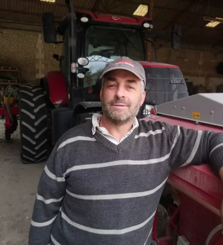 Eric Goichon, agriculteur en Charente  -  "Des réseaux de surveillance sont en place pour visualiser la présence de la chrysomèle." © E. G.