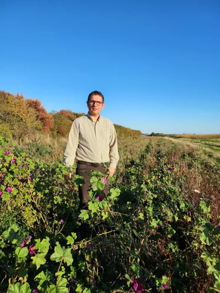 Laurent Gasnier, agriculteur à Épieds-en-Beauce dans le Loiret.