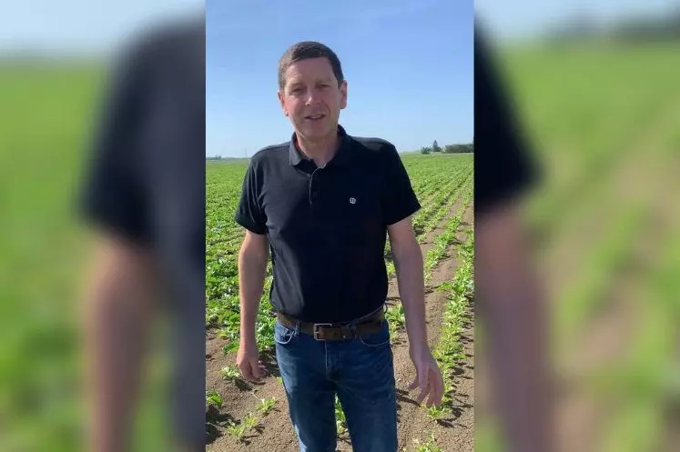 Hervé Fouassier, président de la section Cristal Union de Corbeilles-en-Gâtinais, assure que la coopérative va fournir un accompagnement technique aux producteurs. 