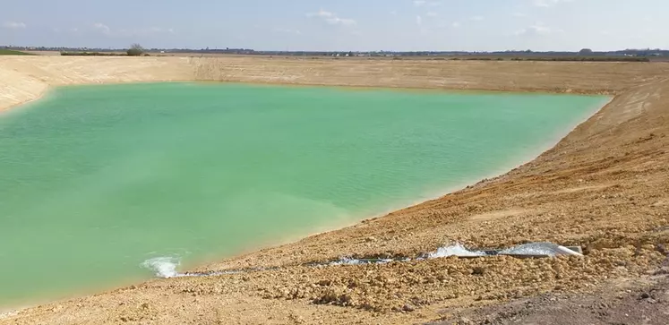 Dans le Loiret, le PTGE a permis la création de réserves d'eau de drainage permettant à des agriculteurs d'irriguer.