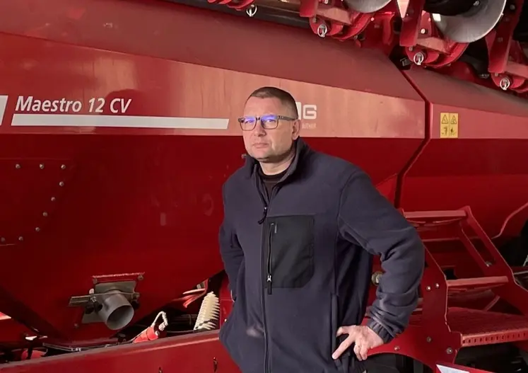 <em class="placeholder">Laurent Maufroy, agriculteur à Gigny-sur-Saône (71)&quot;Dans tous les cas, l’objectif est de récolter avant le 25 septembre quand l&#039;on choisit des variétés.&quot;</em>