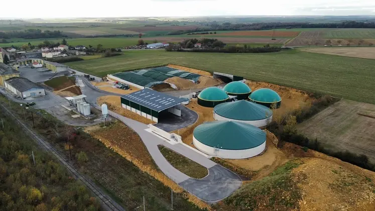 <em class="placeholder">Méthaniseur en injection de la coopérative EMC2 à Landres (54).</em>