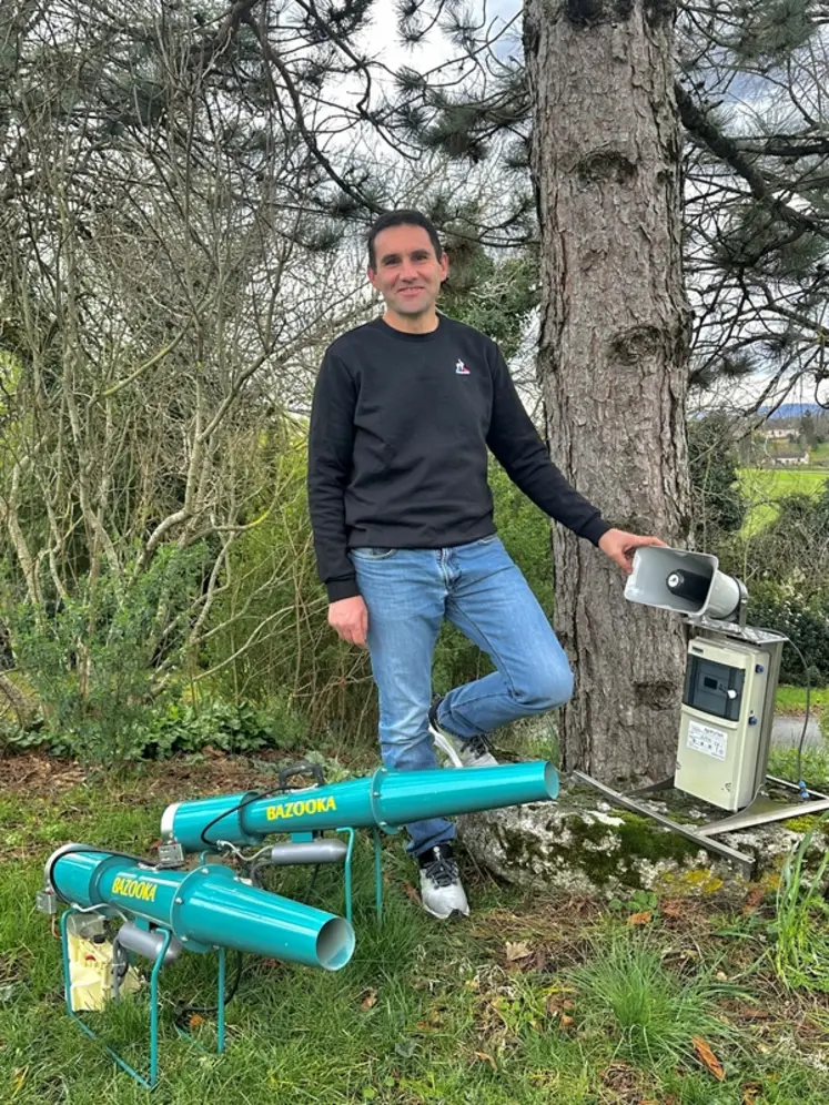 <em class="placeholder">Jocelyn Boutié, producteur à Montpinier (Tarn),  "Pour l'effarouchement des pigeons, je dispose de deux canons à gaz et d’un effaroucheur électronique (Agriprotech) qui ...</em>