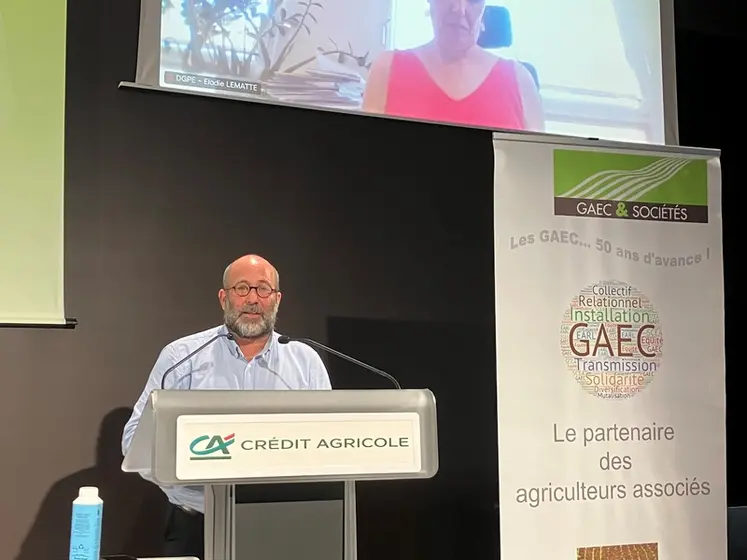 <em class="placeholder">Grégory Nivelle président de Gaec &amp; Sociétés au congrès de Montrouge (2026)</em>