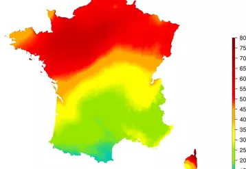 Le pic de pollution enregistré le 28 mars 2020 sur une moitié nord de la France n'est que partiellement imputable à l'agriculture. © Ineris.