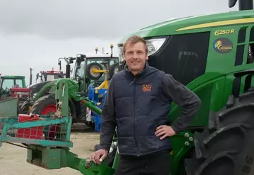 Jérémy Faucheux, agriculteur et co-gérant de l’ETA JMA Travaux agricoles en Eure-et-Loir