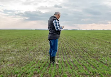 numérique agriculteur smartphone