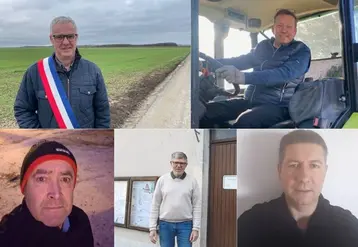 <em class="placeholder">Frédéric Dehurtevent, agriculteur et maire de Lamotte-Warfusée, dans la Somme ; Frédéric Mouret, maire et agriculteur de Nainville-les-Roches, dans l’Essonne ; Benoît ...</em>