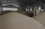 Silo à plat couvert sous hangar chez l'exploitant. 
