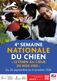 Affiche Semaine nationale du chien 2026.
