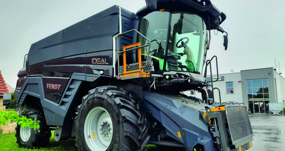 L'Ideal 7 bénéficie d'une largeur de 3,50 m au transport même équipée de pneus de 800.