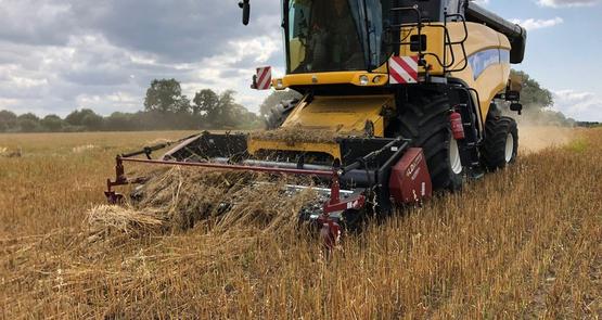Les pick-up à tapis sont bien souvent dans le gabarit de la moissonneuse-batteuse, ce qui évite les opérations d’attelage et dételage.