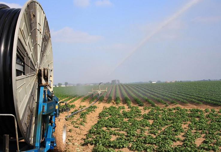 Arrosage des parcelles agricoles.