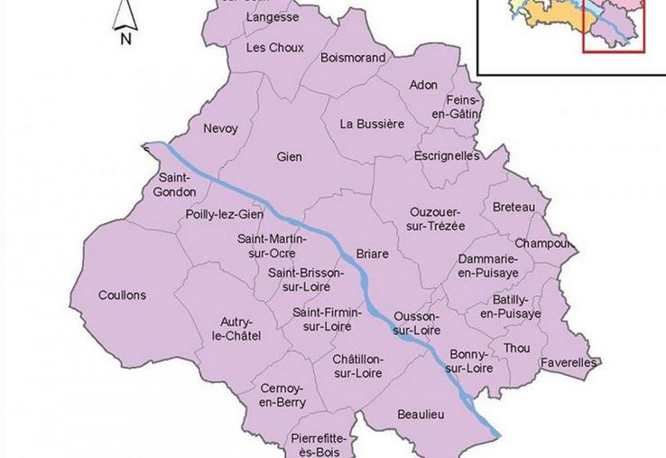 Le Pays du Giennois, 31 communes.