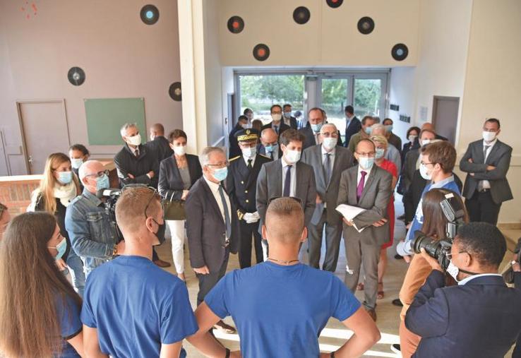 À l’occasion de la rentrée scolaire, le ministre de l’Agriculture et de l’Alimentation, Julien Denormandie, a visité le lycée ­agricole du Chesnoy.
