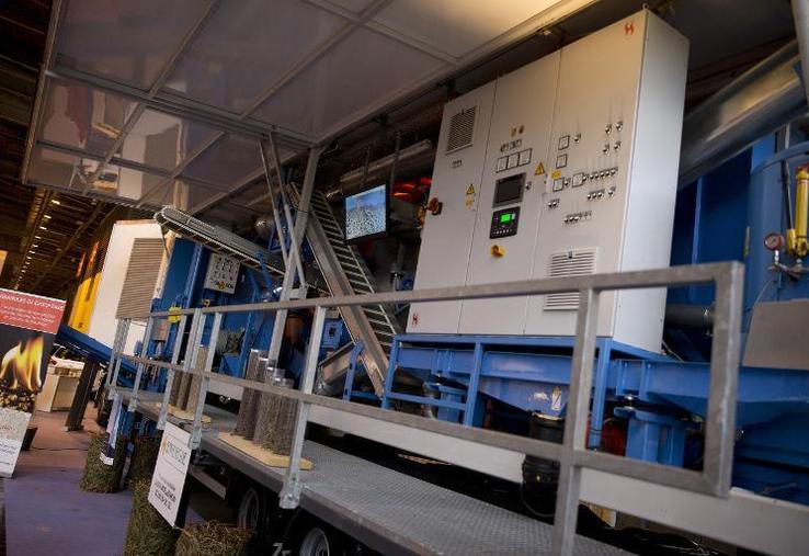 Le Granulateur Mobile H-énergie présenté au 144e Concours Lépine le 9 mai 2015 à Paris.