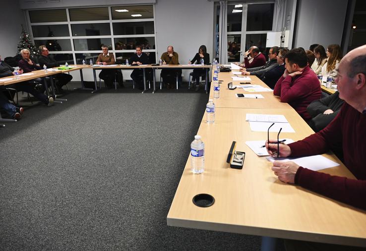 Mardi 9 janvier, au Chesnay (Yvelines). Le conseil d'administration de la FDSEA s'est réuni.