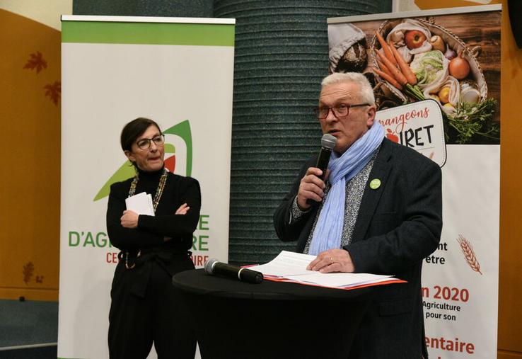 Le 23 janvier, Jean-Marie Fortin, président de la chambre d'Agriculture du Loiret, a présenté ses vœux. 