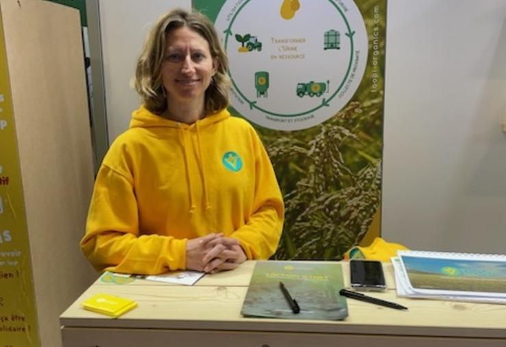 Toopi Organics avait son stand au Sia pour présenter ses produits, mais aussi collecter l'urine des visiteurs.