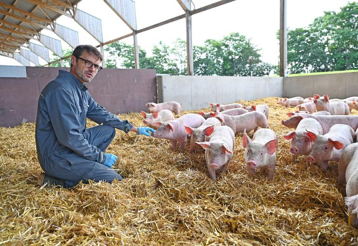 À La Bazoche-Gouet (Eure-et-Loir), Laurent Guglielmi est à la tête des Cochonnailles du Haut-Bois depuis 2005. 