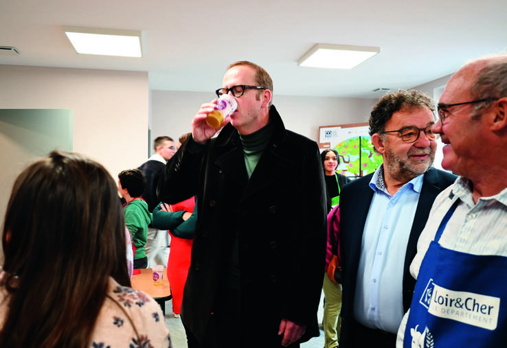 Xavier Pelletier, préfet de Loir-et-Cher, est venu à la rencontre des élèves qui ont participé aux Journées alimentation collèges qui se sont déroulées du mardi 15 au jeudi 17 octobre à Saint-Sulpice-de-Pommeray. 