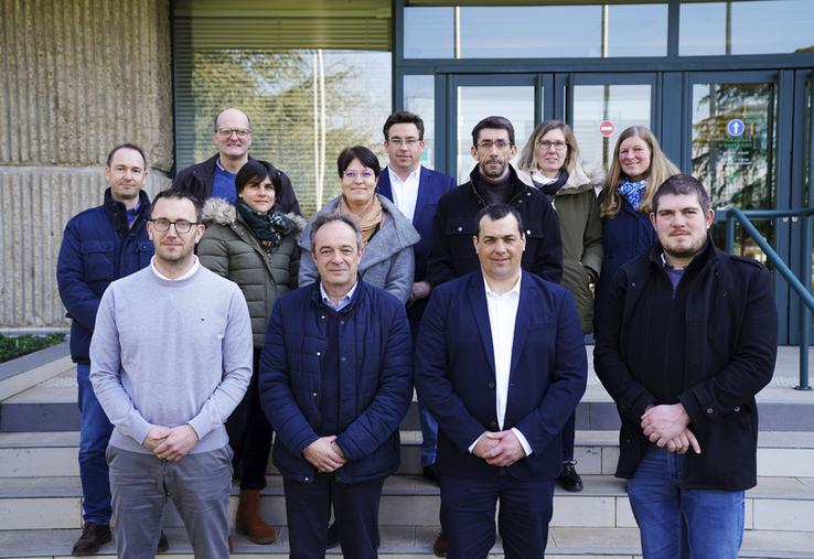 Lundi 3 mars, à Chartres. La nouvelle chambre d'Agriculture a été installée, son bureau, présidé par Yohann Serreau (2e à d.), ne conserve que trois membres de la précédente mandature.