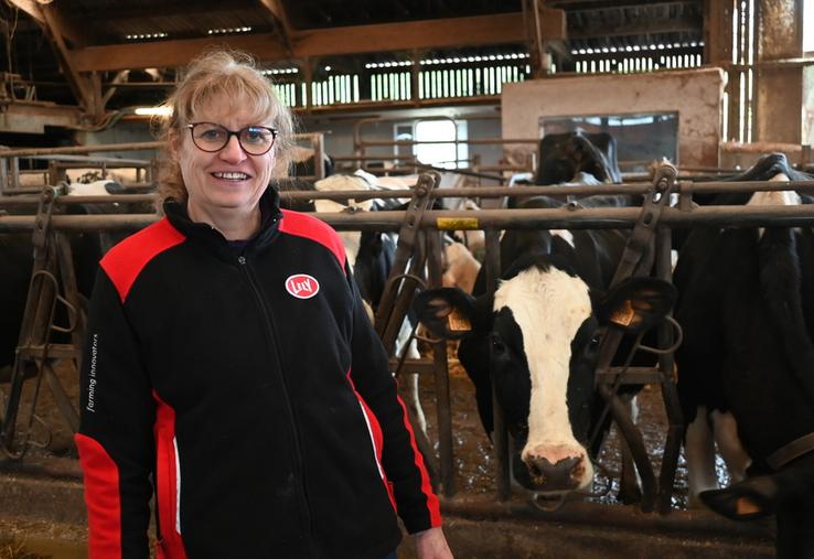 À Sainte-Anne (Loir-et-Cher), Sylvie Perron a changé de vie à 40 ans et a décidé de devenir agricultrice à plein temps au milieu des années 2000 aux côtés de son mari, Jean Perron.