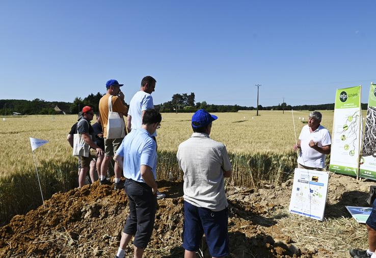 Mardi 17 juin, à Vallières-les-Grandes. Timac Agro a organisé une plateforme d'essais.