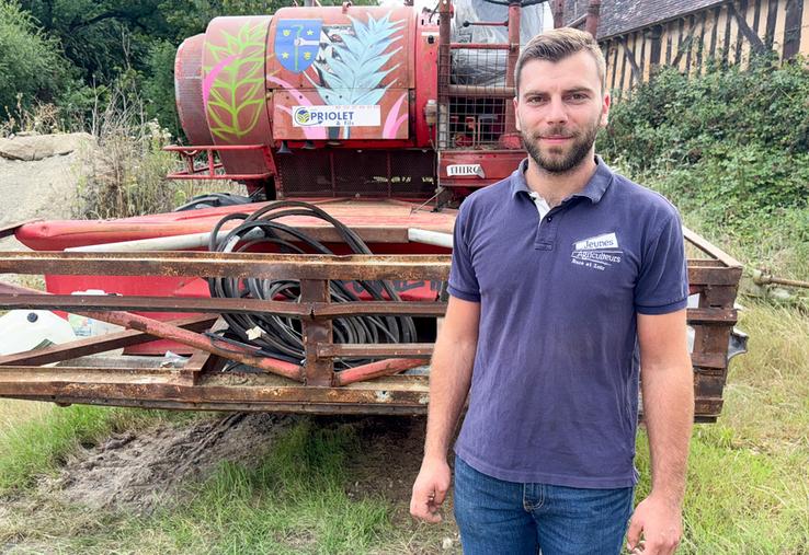 Lundi 28 juillet, à Thiron-Gardais. Victor Bailleau préside le canton JA de Thiron-Gardais, où aura lieu les 6 et 7 septembre la 40e Fête de l'agriculture.