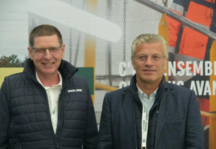 Outarville, mardi 2 septembre. Olivier Duguet et Hervé Fouassier, présidents des sections de Pithiviers-Toury et de Corbeilles de Cristal Union, ont animé une conférence de presse sur le stand du groupe à Innov-agri. 