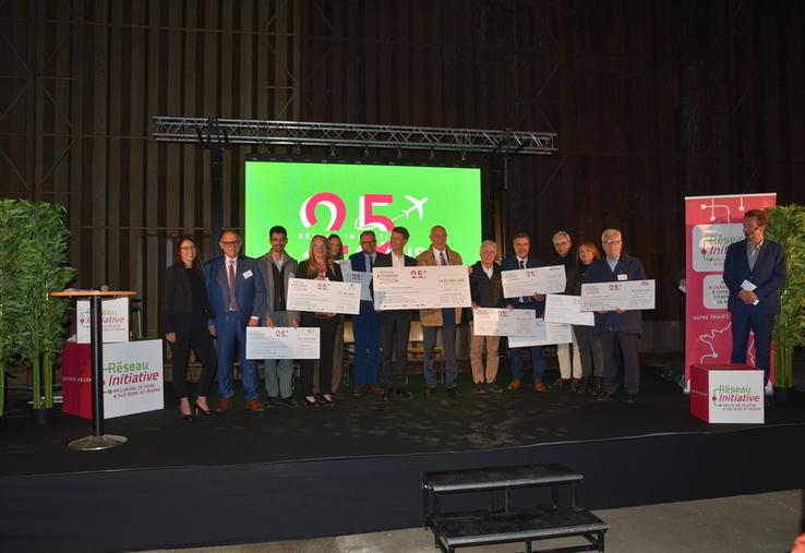 Villaroche, jeudi 25 septembre. La cérémonie a été l'occasion d'une remise de chèques aux représentants des EPCI.