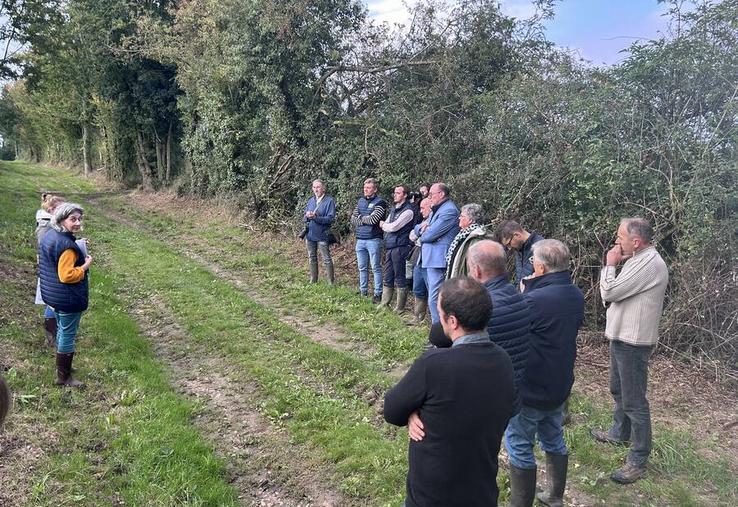 Le projet Carbocage a été lancé sur l’exploitation laitière bio de Kévin Lemaire et Arnaud Testard, à Autry-le-Châtel, en présence de la chambre d’Agriculture et du conseil départemental du Loiret.