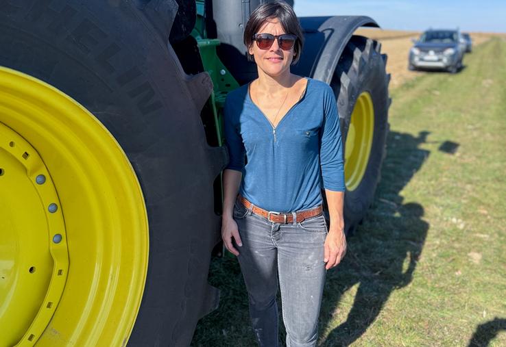 Le 7 octobre, à Fains-la-Folie. Vanessa Voyet est exploitante en pleine Beauce, vaste terrain de jeu pour les voleurs.