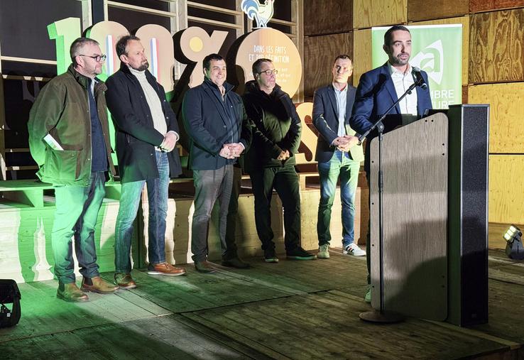 Mardi 6 janvier, à Gommiers. Le président de la Chambre régionale, Maxime Buizard Blondeau, a présenté ses vœux à l'adresse du monde agricole.