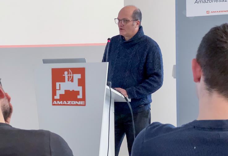 Jeudi 29 janvier, à Auneau. David Eymard a présidé l'assemblée générale de Terr'n'bio 28, l'occasion de faire un tour d'actualité de la filière biologique.