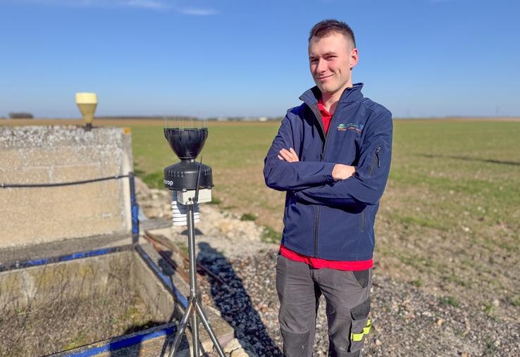 Mardi 3 mars, à Poupry. Guillaume Hardy est le nouveau président du syndicat Jeunes agriculteurs d'Eure-et-Loir. Il succède à Sylvain Marcuard.