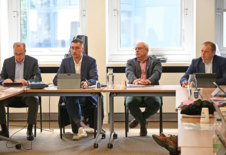 Paris, lundi 11 mai, lors de la réunion de travail du Conseil de l'agriculture francilienne dans les locaux de la FNSafer.