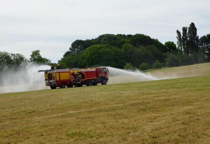 En 2021, le Sdis du Loiret et la FNSEA 45 ont organisé cinq démonstrations et formations à l’utilisation des extincteurs.