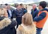 Mercredi 23 avril, à Varize. Les exploitants du méthaniseur Biogaz Beauce, Rémi Baudrin et Marc Guyard (à d.), avaient pas mal de choses à demander au ministre de l'Énergie, Marc Ferracci (au c.).