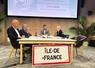 Lundi 2 juin, à Louveciennes (Yvelines). Lors de l'AG de la FDSEA Île-de-France, une table ronde a notamment permis de revenir sur les actions syndicales récentes et à venir, avec (de g. à d.) Arnaud Rousseau, président de la FNSEA, Guillaume Moret, président de la FDSEA, Pascal Berthelot, animateur de Radio plaine, et Carole Zakine, docteure en droit de l'environnement.