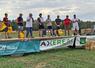 Dimanche 7 septembre, à Langon-sur-Cher (Loir-et-Cher). Clément Carteron, président de Jeunes agriculteurs Centre-Val de Loire (à d.), à côté de Fabien Bourgueil, président JA du département hôte, lors de la remise des prix. 