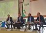 Grandpuits-Bailly-Carrois, mercredi 3 septembre. Une table ronde s'est tenue en seconde partie de l'assemblée générale de la CGB Île-de-France. De g. à d. : Cyrille Milard, Fabien Hamot, Alexis Hache et Hervé Durand.