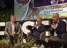 Nemours, mardi 2 juin. De g. à d. : Pascal Verrièle, Laurent Duplomb et Arnaud Rousseau.